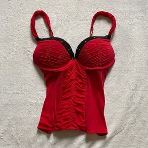 La SENZA - Red Corset - Padded Bra